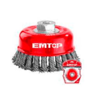 CEPILLO COPA TRENZADO Simple C/Tuerca 75mm M14x *EMTOP// ET-EWCB20755