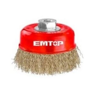 CEPILLO COPA RIZADO C/Tuerca 125 mm Rosca 14x2 *EMTOP//ET-EWCB11255
