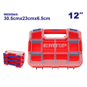 CAJA Organizador 305x230x65mm apilable *EMTOP// ET-EPBX1211