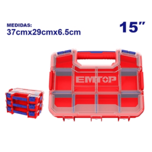 CAJA Organizador 370x290x65mm apilable *EMTOP// ET-EPBX1511