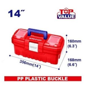 CAJA HERRAMIENTAS Plastica 14" 356x168x160 c/band. *EMTOP// ET-EPBX1401