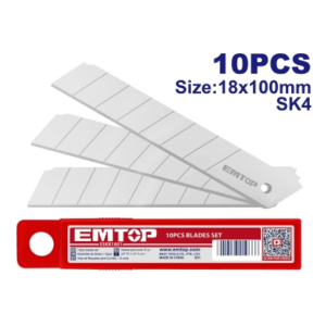 CUTTER Rep. HOJAS x 10 de 18x100mm -EMTOP//ESKB1801