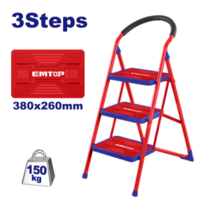 Escalera Metalica Tijera 3 Escalones 150Kg Emtop//Eslr1031