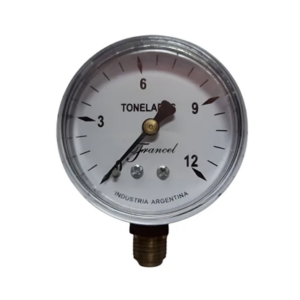 MANOMETRO 63 mm. 0-30 BAR rosca 1/4 inf. bsp