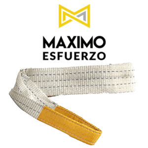 Eslinga de 3 Tn -Largo 1 m -Ancho 80 mm -Amarilla