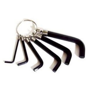 LLAVE ALLEN LLAVERO IMPORTADO 10 Pza. SAE en Pulgadas