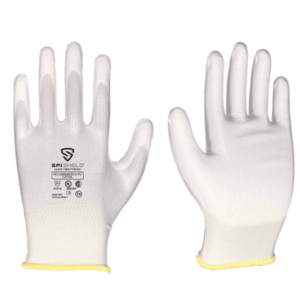 Guante PU Blanco en Palma -S/Cost. Alg. T 6 *