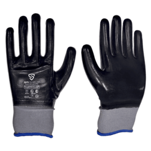 Guante Nitrilo-Negro Completo. S/Cost. Alg. GrisT10 *