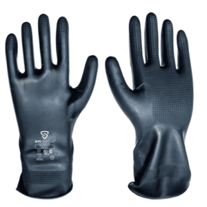Guante Latex Negro Ind.  *SPI* T  7 *  [ G405NG-T07 ]