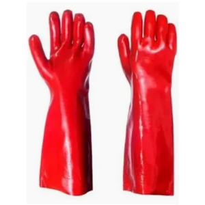Guante PVC Rojo  Largo 300 mm.